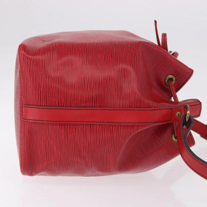 Louis Vuitton Petit Noe Epi Leather, Red, Leather, Shoulder Bag