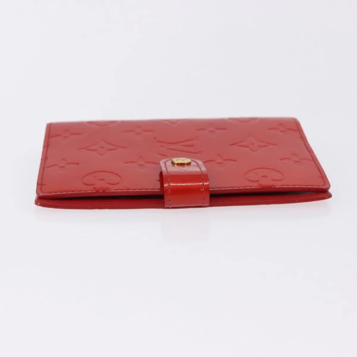 Louis Vuitton Agenda Cover Patent, Red, Patent Leather, Clutch