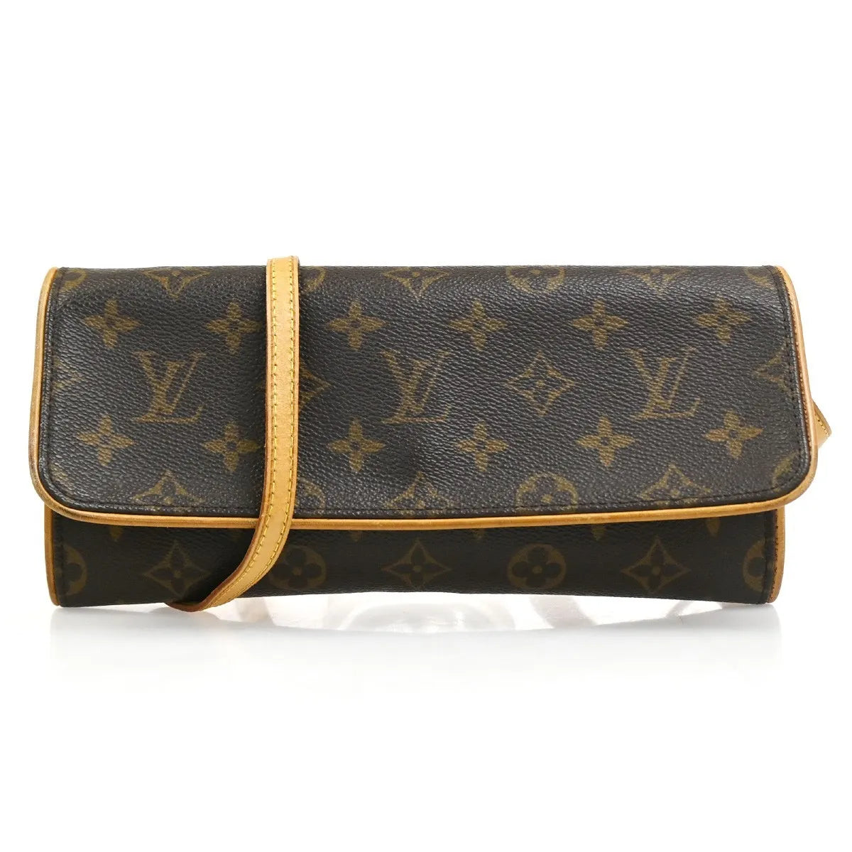 Louis Vuitton Twin Monogram Canvas, Brown, Canvas, Clutch
