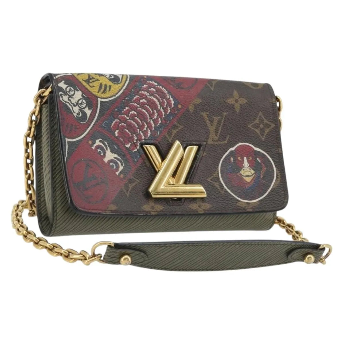 Louis Vuitton Twist Monogram Leather, Multicolour, Canvas, Clutch