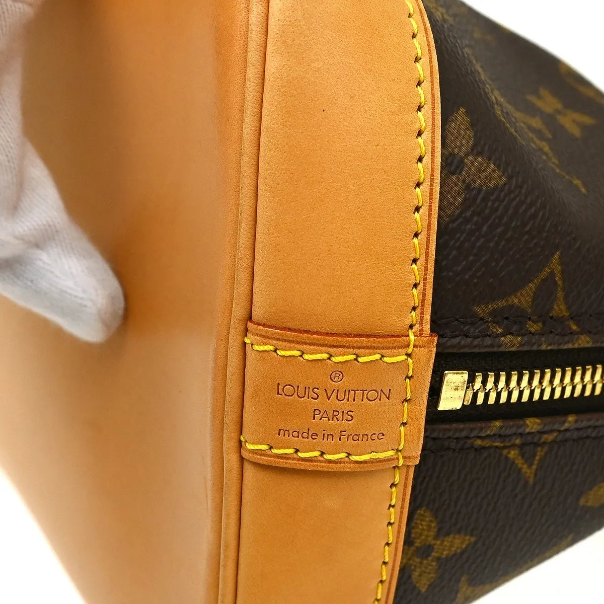 Louis Vuitton Alma Monogram, Brown, Canvas, Handbag