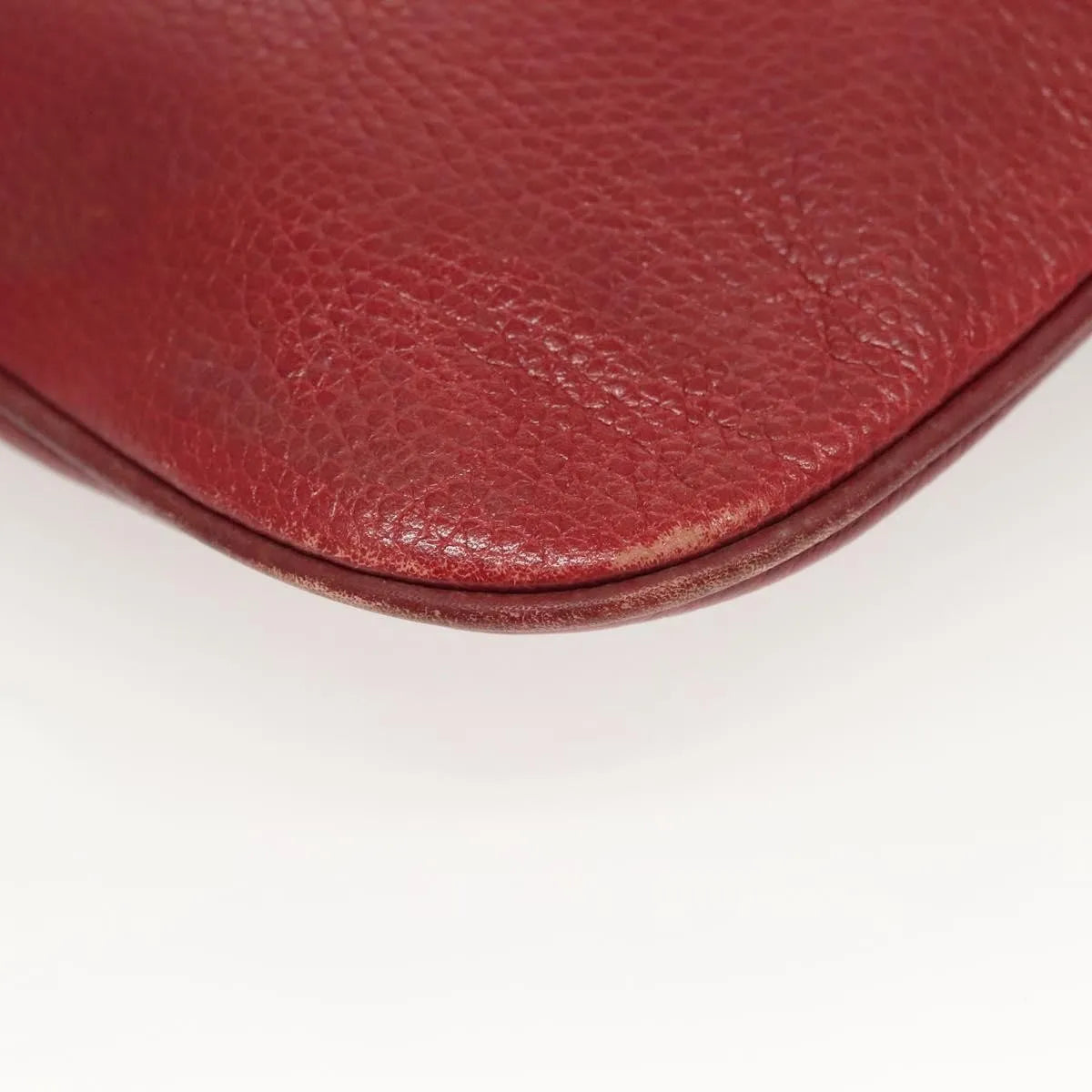 cartier Vintage must de Cartier Leather, Burgundy, Leather, Shoulder Bag