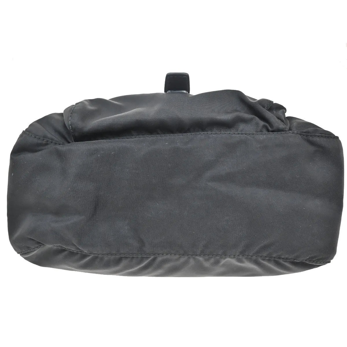 Prada Buckle Messenger Tessuto, Black, Nylon, Shoulder Bag