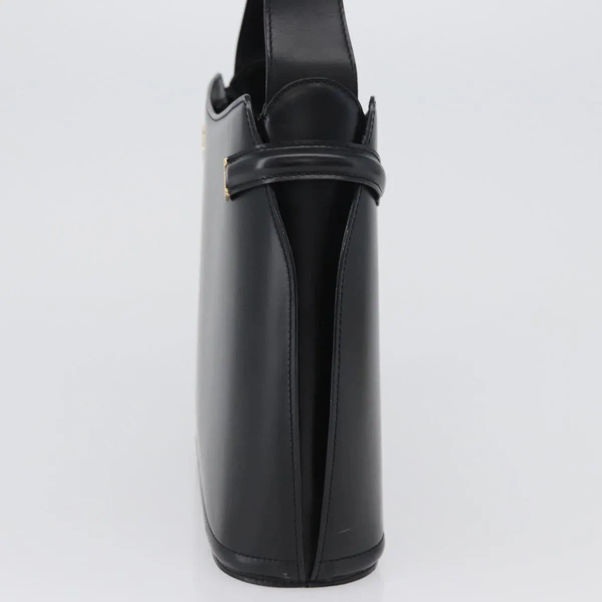 Bally Vintage Leather, Black, Leather, Handbag