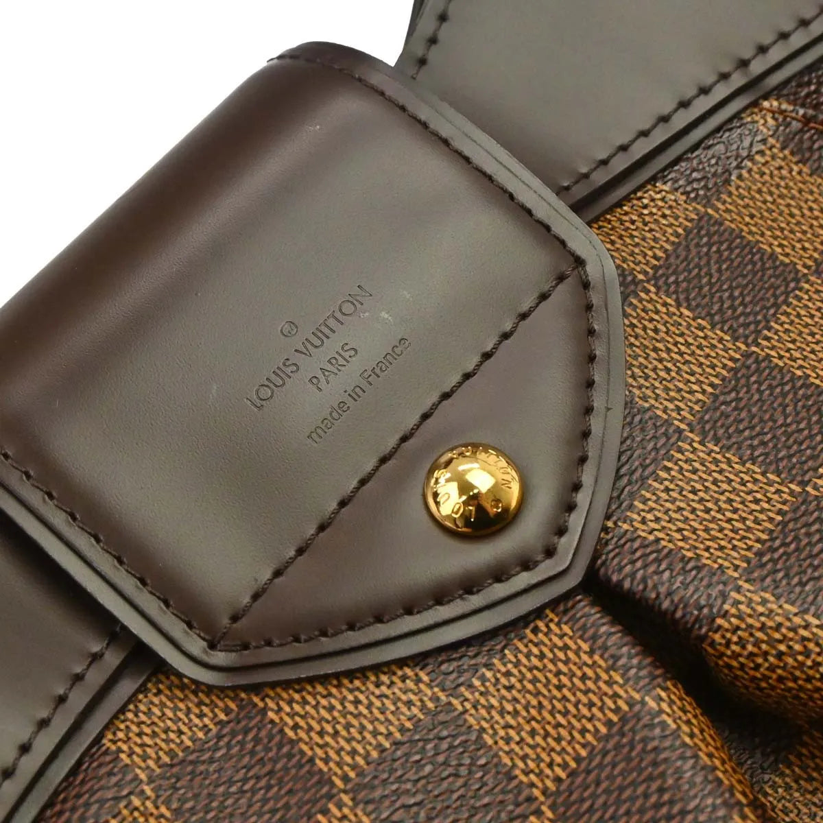 Louis Vuitton Sistina Damier, Brown, Canvas, Shoulder Bag