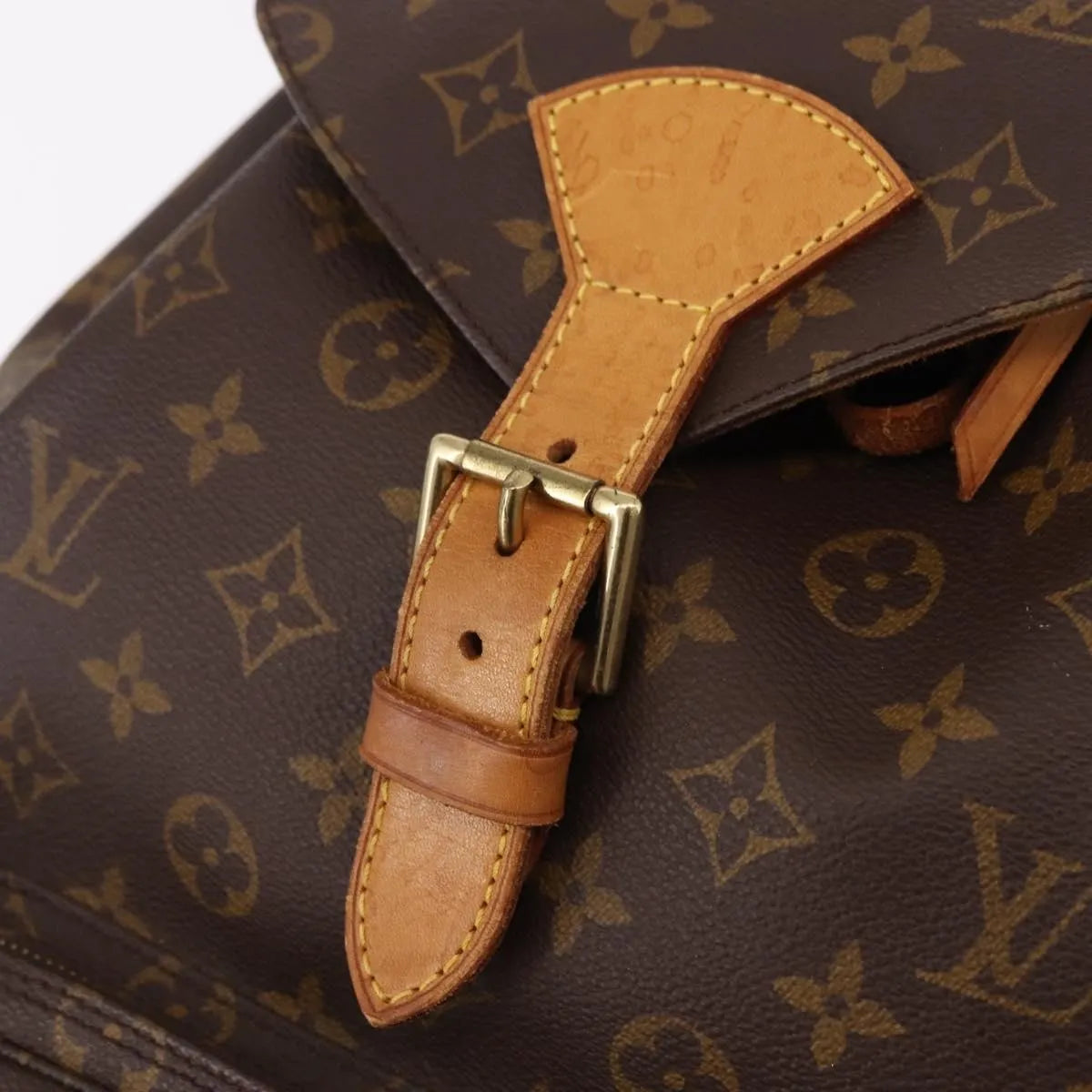 Louis Vuitton Montsouris Monogram, Brown, Canvas, Backpack