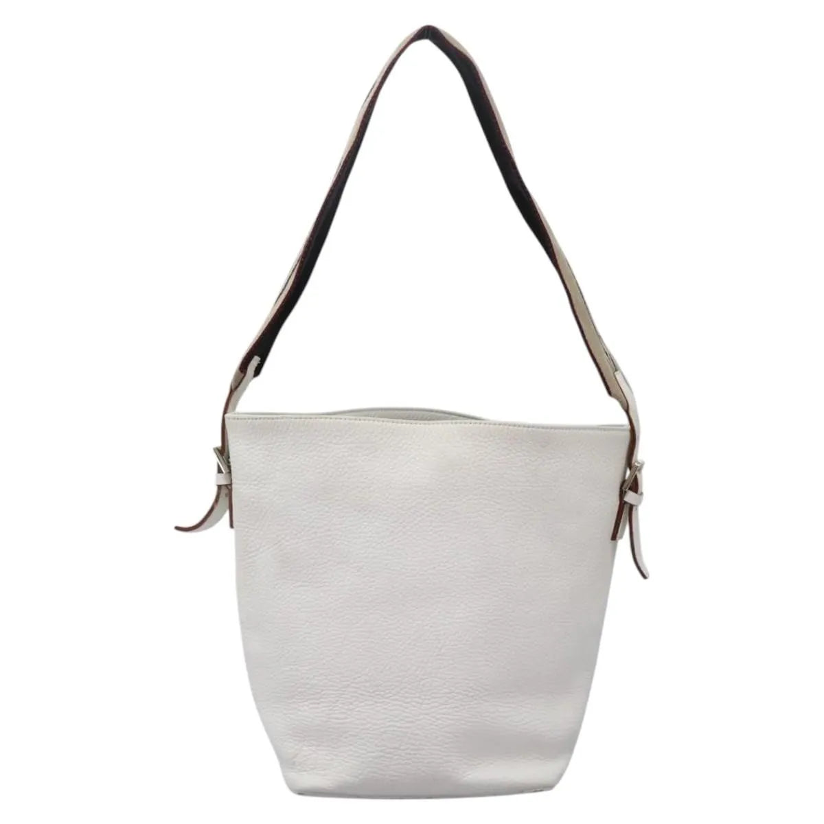 Burberry Vintage Leather, White, Leather, Shoulder Bag