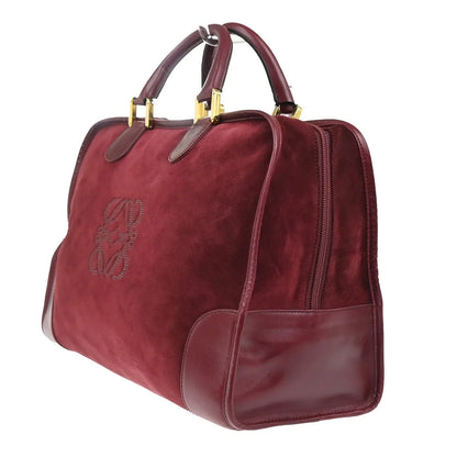 Loewe Amazona Suede, Red, Suede, Handbag