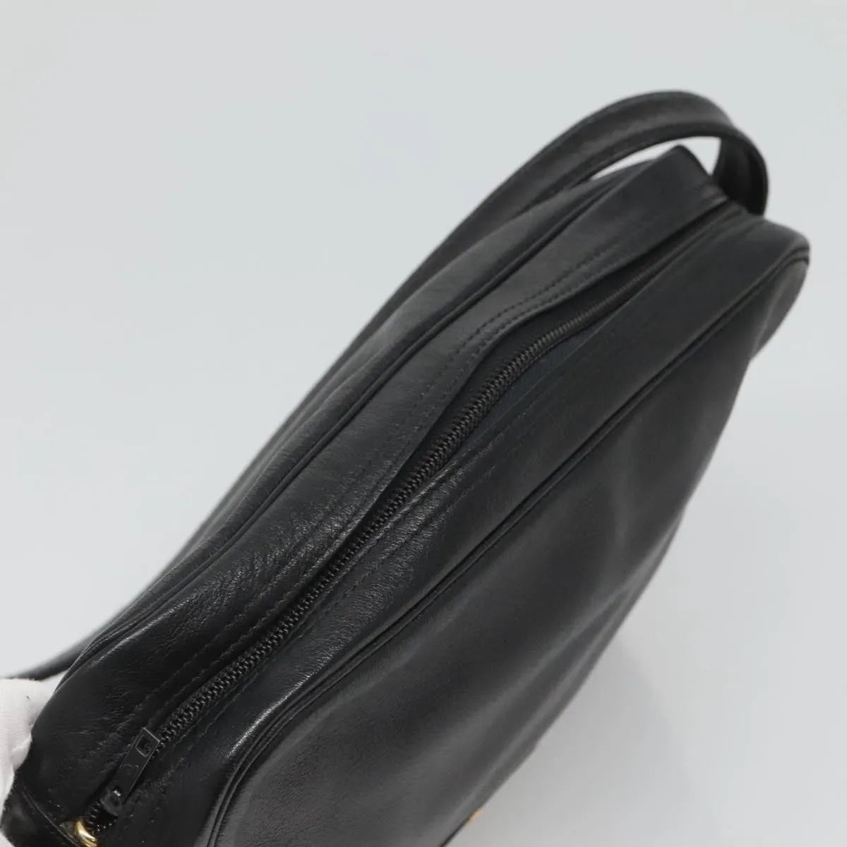 Christian Dior Vintage Leather, Black, Leather, Shoulder Bag