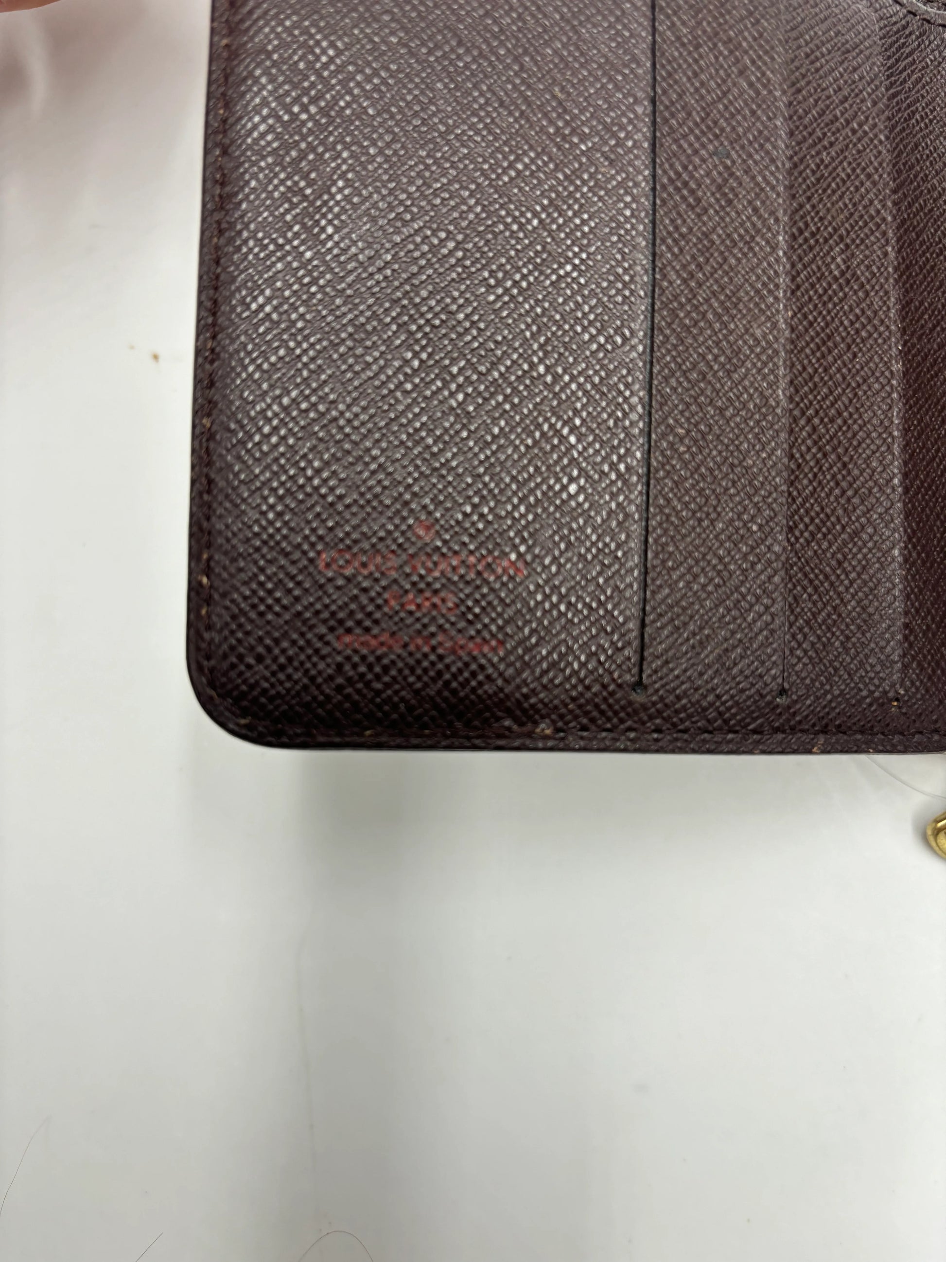 Louis Vuitton Compact Zippe Damier, Brown, Canvas, Wallet