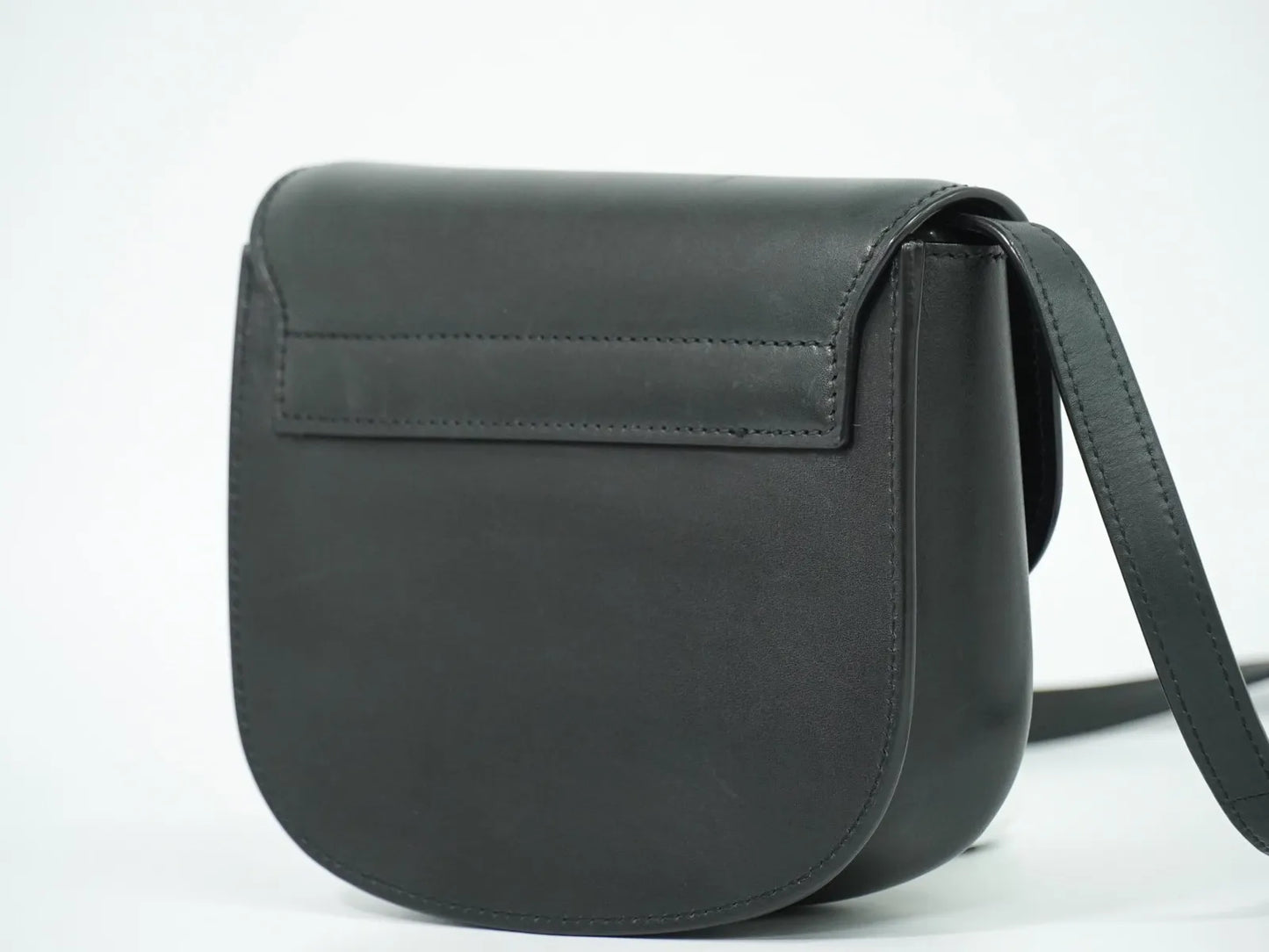 Saint Laurent Kaia Leather, Black, Leather, Shoulder Bag