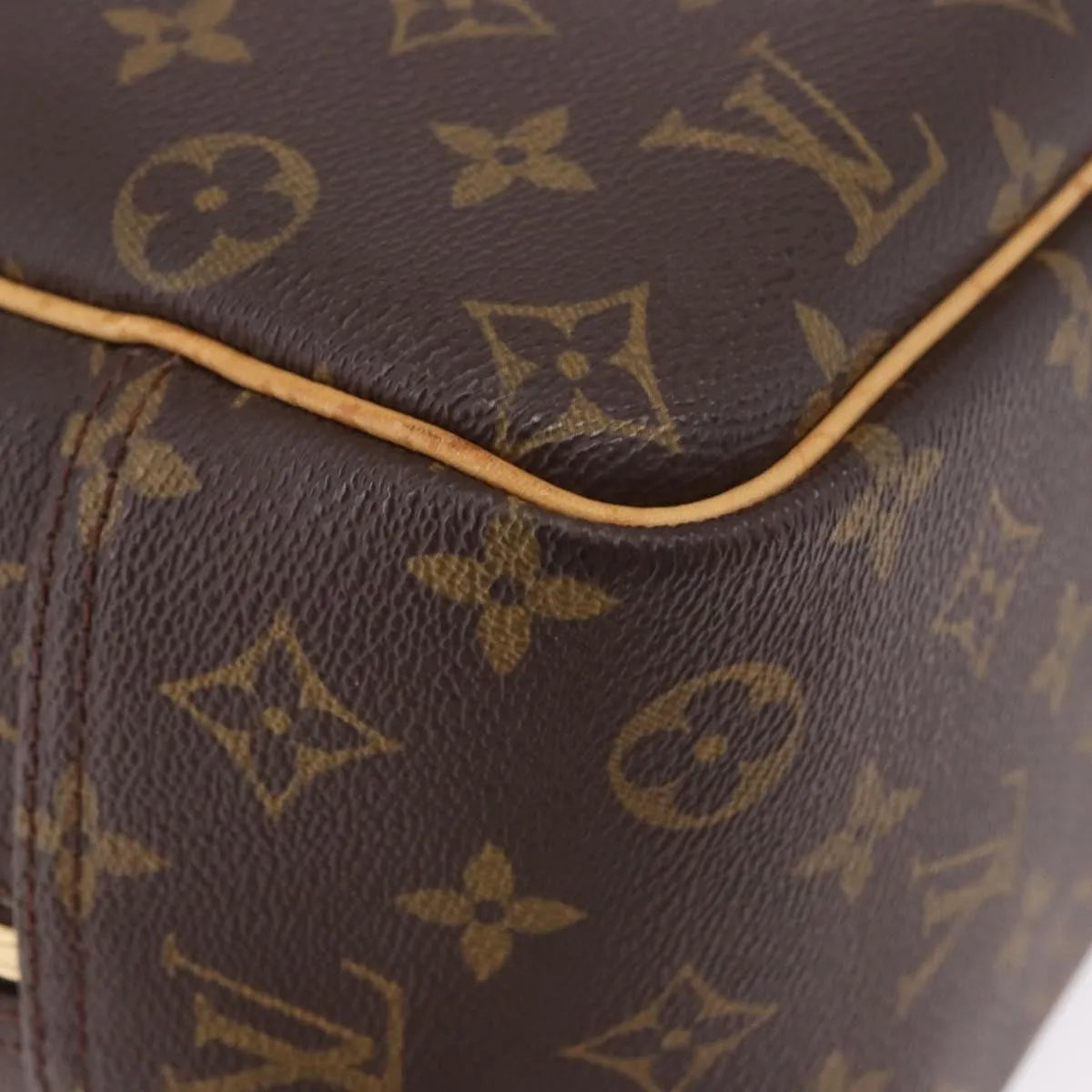 Louis Vuitton Deauville Monogram, Brown, Canvas, Handbag