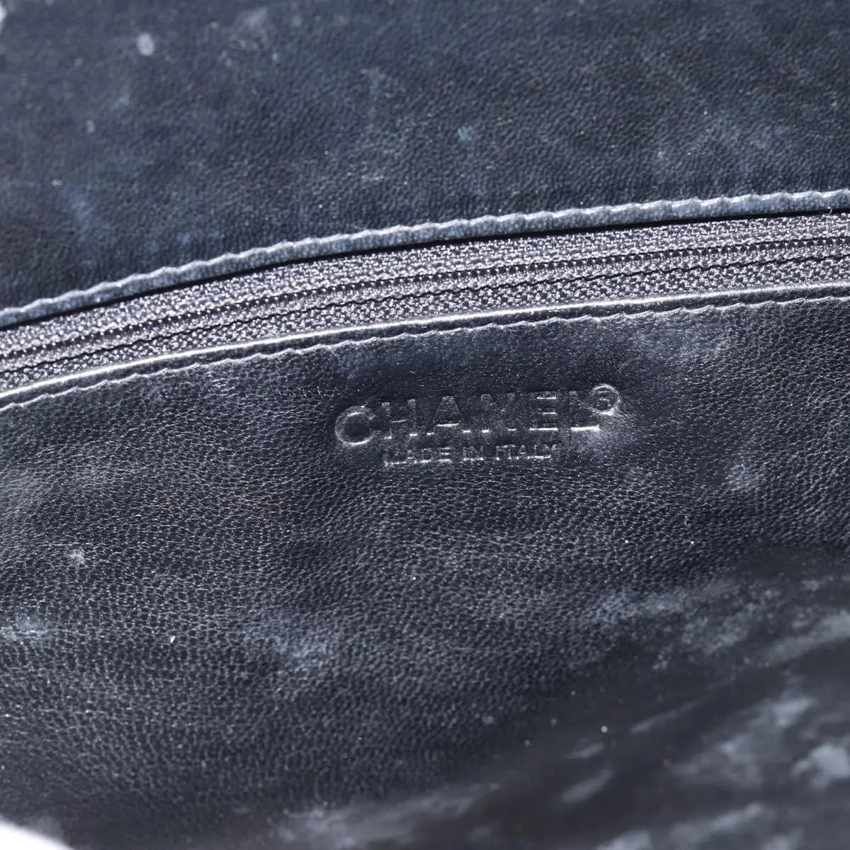 Chanel Chocolate Bar CC Tote Quilted Patent, Black, Patent Leather, Tote Bag