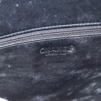 Chanel Chocolate Bar CC Tote Quilted Patent, Black, Patent Leather, Tote Bag