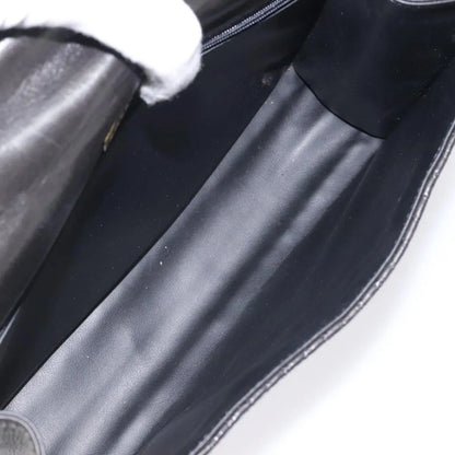 Bally Vintage Quilted Leather, Black, Leather, Handbag