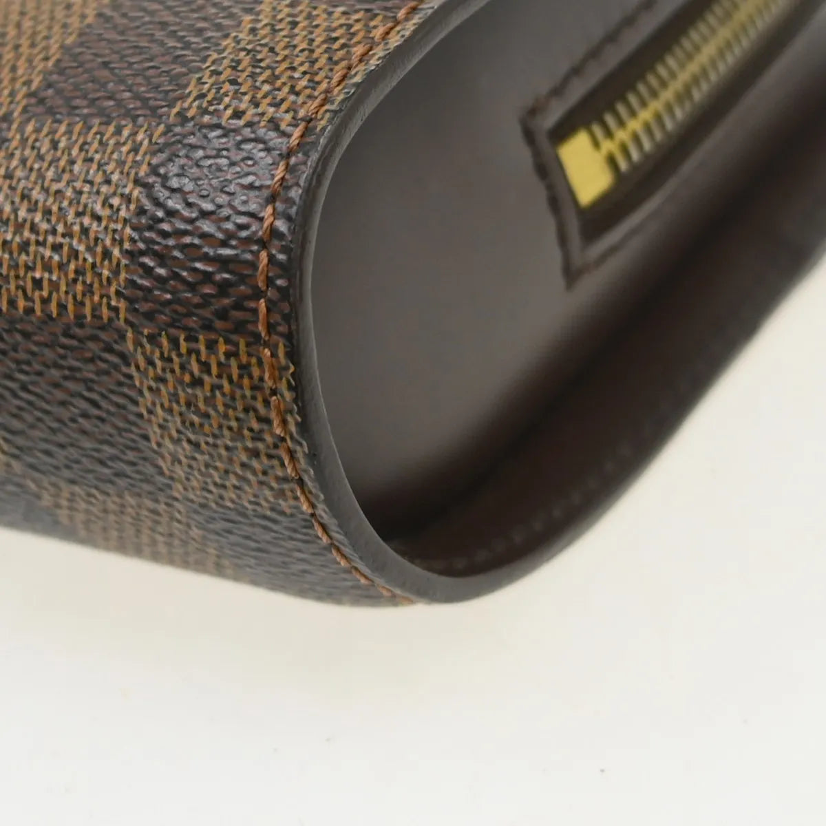 Louis Vuitton Pochette Saint Louis Damier, Brown, Canvas, Clutch