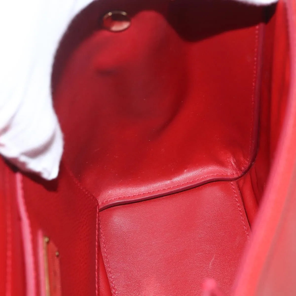 Salvatore Ferragamo Carrie Vara Saffiano Leather, Red, Leather, Shoulder Bag