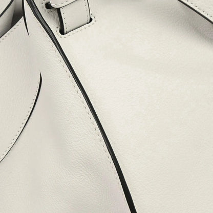 Loewe Hammock Leather, White, Leather, Handbag