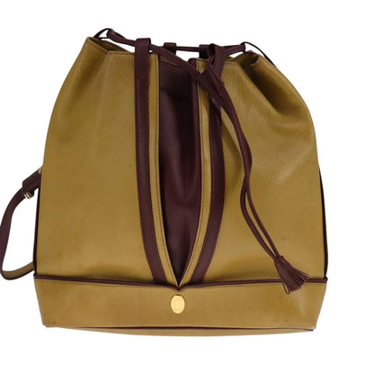 cartier Must de Cartier seau Leather, Yellow, Leather, Shoulder Bag