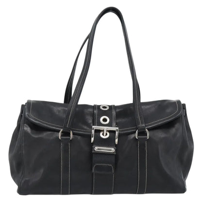 Prada Convertible Shopping Tote Saffiano Leather Saffiano Leather, Black, Leather, Tote Bag