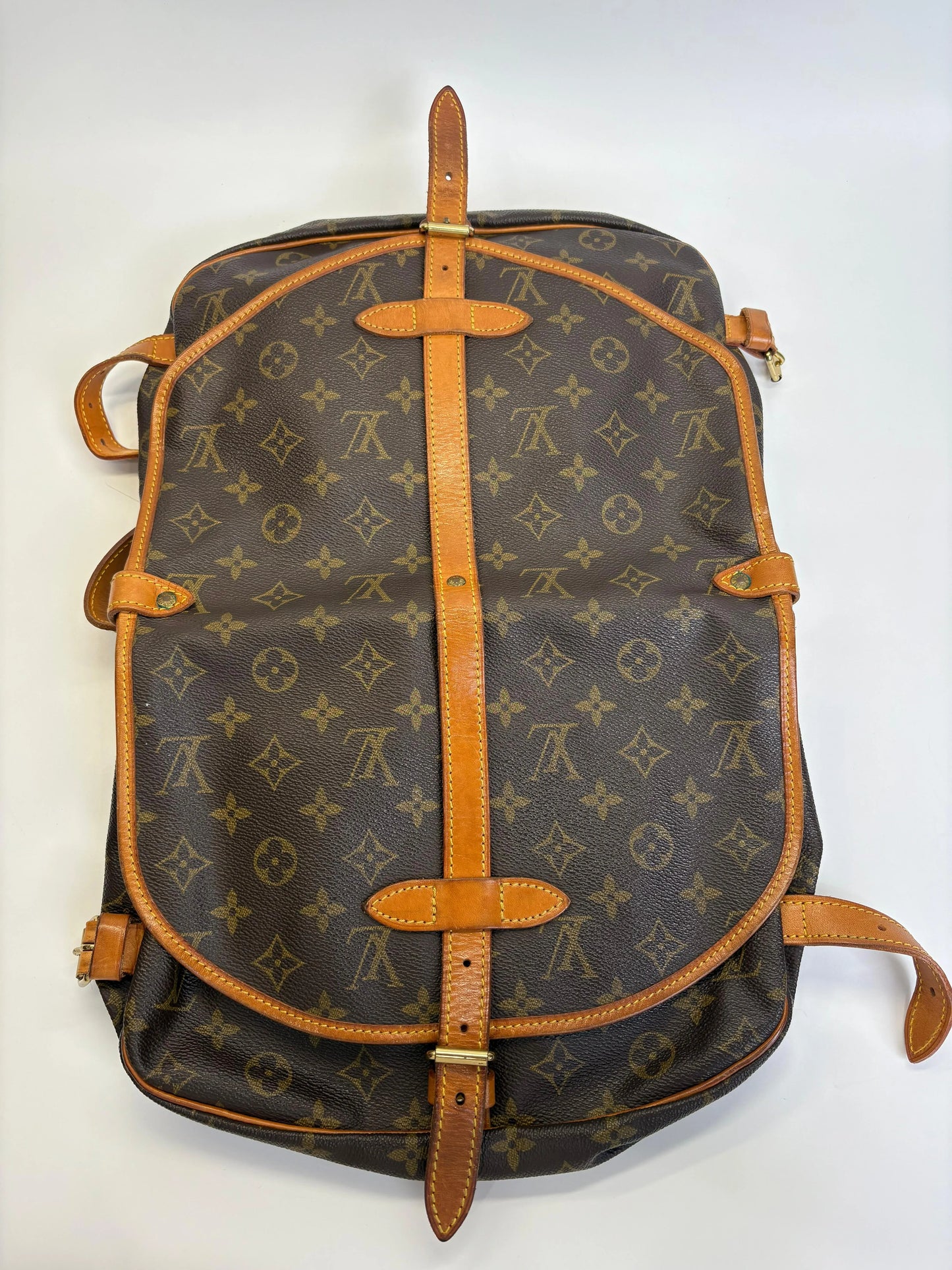 Louis Vuitton Saumur Monogram Canvas, Brown, Canvas, Shoulder Bag