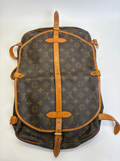 Louis Vuitton Saumur Monogram Canvas, Brown, Canvas, Shoulder Bag