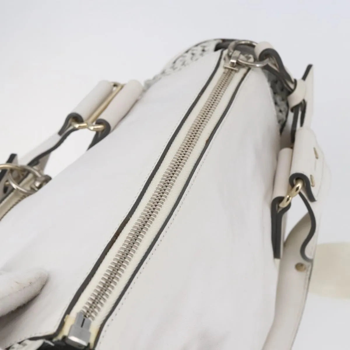Chloe Vintage Leather, White, Leather, Shoulder Bag