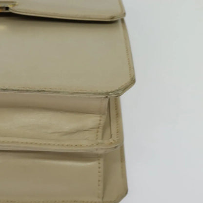Gucci Vintage Flap Leather, Beige, Leather, Shoulder Bag