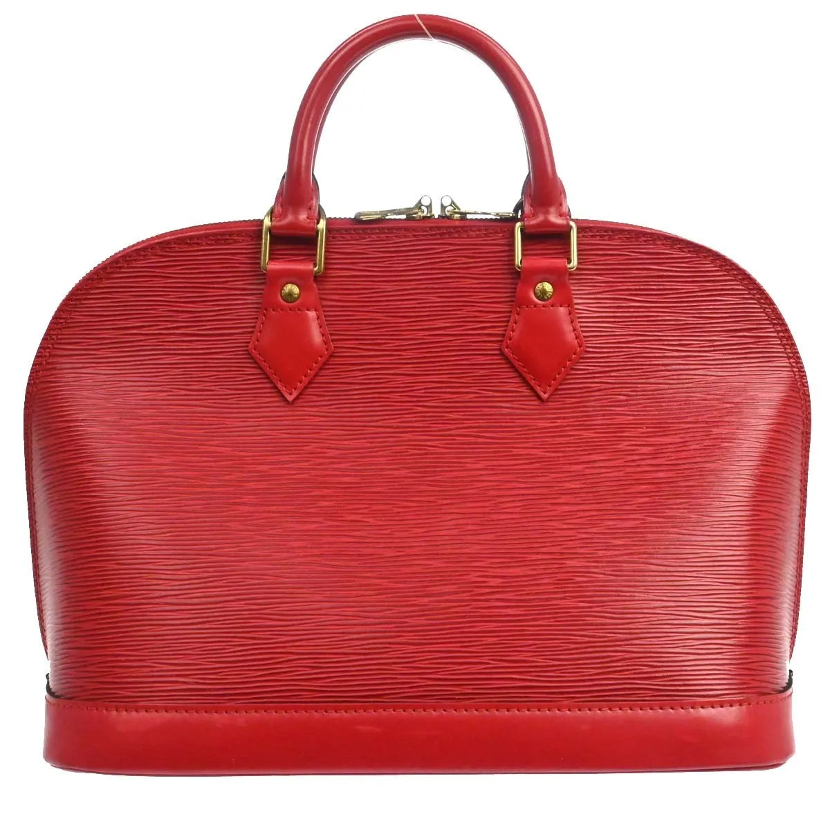 Louis Vuitton Alma Epi, Red, Leather, Handbag