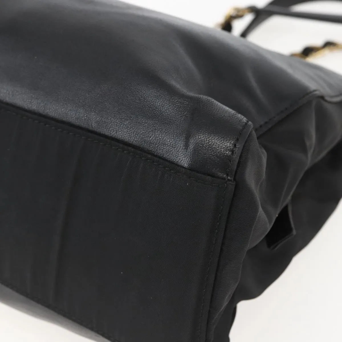 Prada Shoulder Leather, Black, Leather, Shoulder Bag