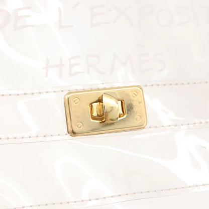 Hermes Kelly Vinyl, Clear, Plastic, Handbag