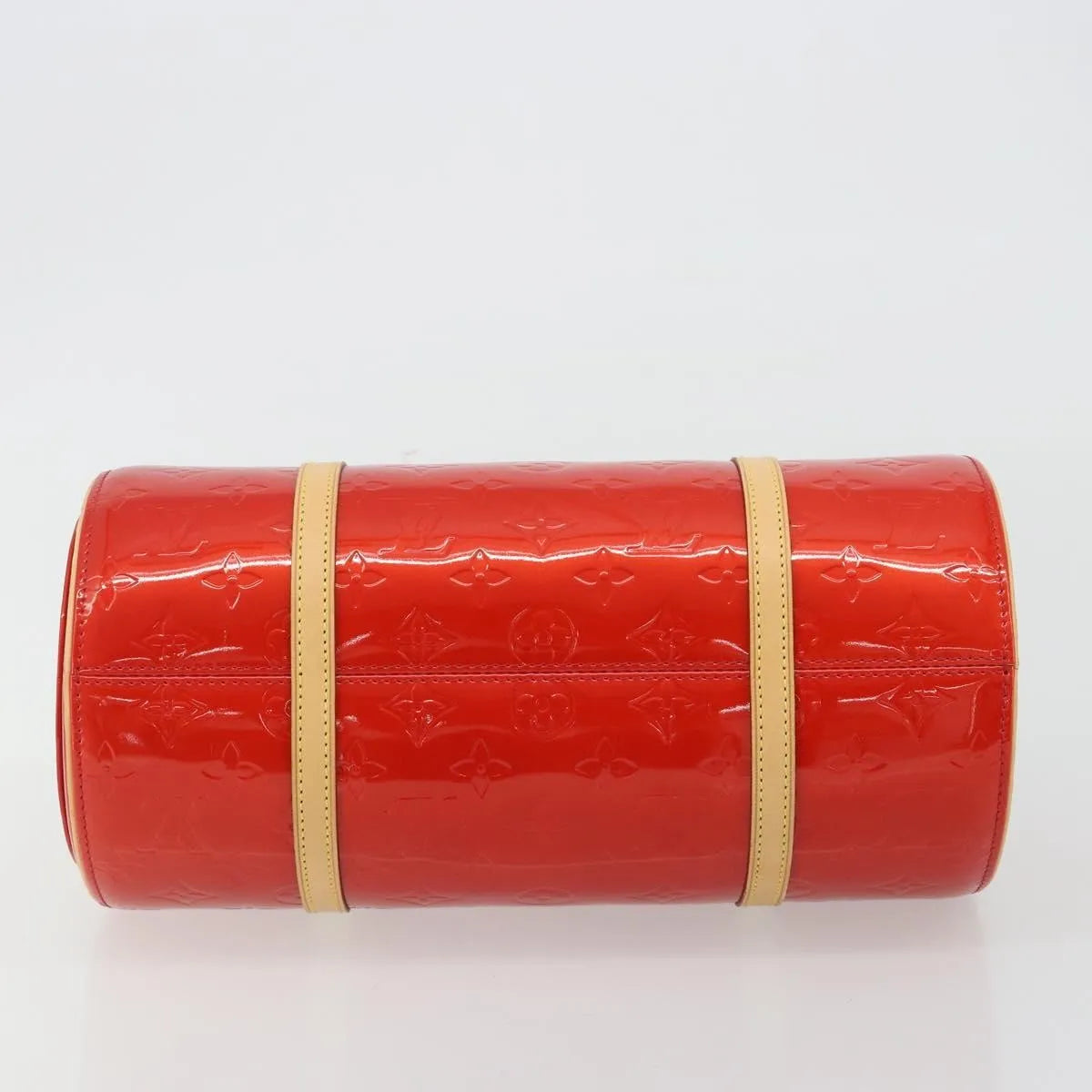 Louis Vuitton Bedford Monogram Vernis, Red, Patent Leather, Handbag