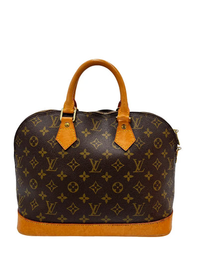 Louis Vuitton Vintage Alma Monogram Canvas, Brown, Canvas, Handbag