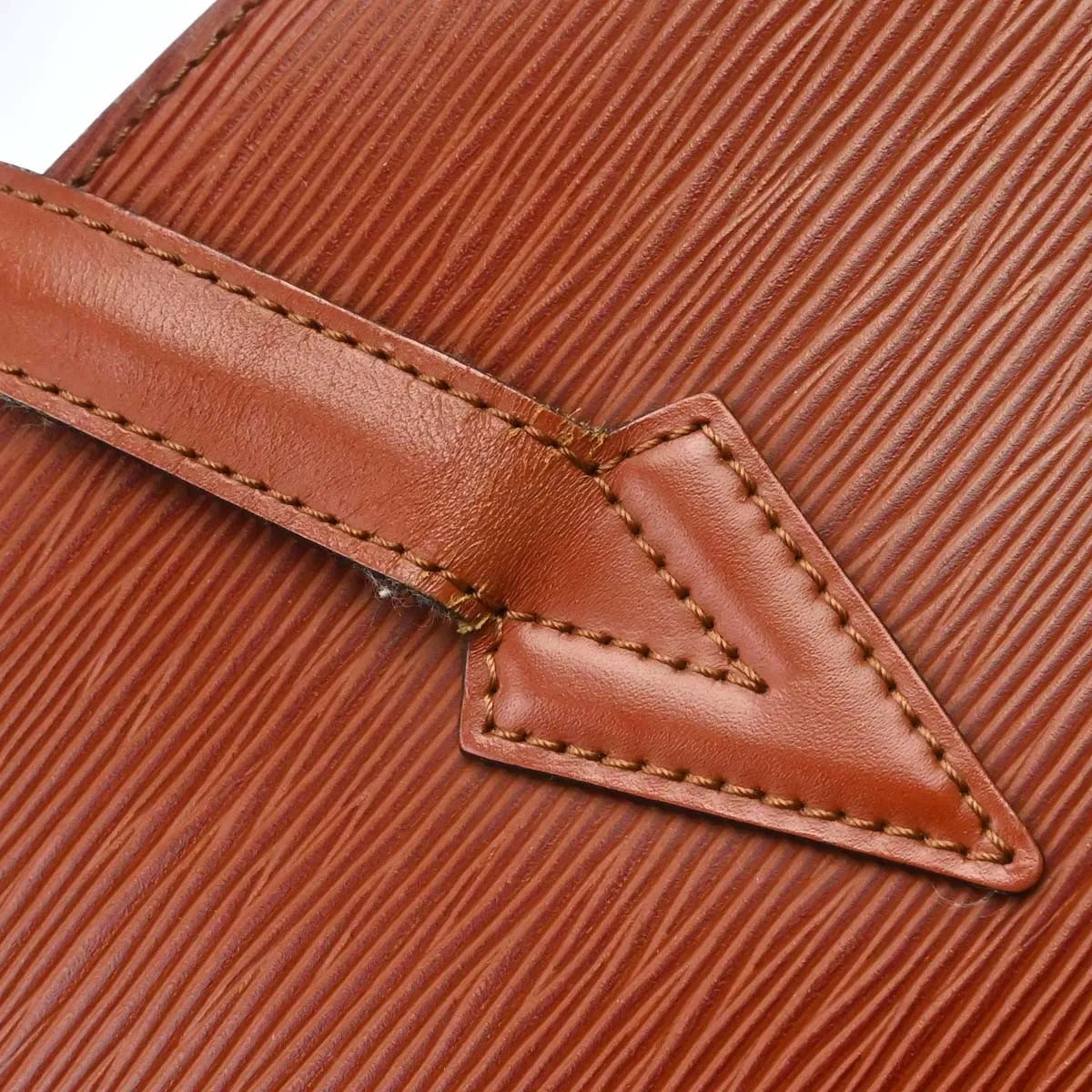 Louis Vuitton Lussac Epi Leather, Brown, Leather, Shoulder Bag