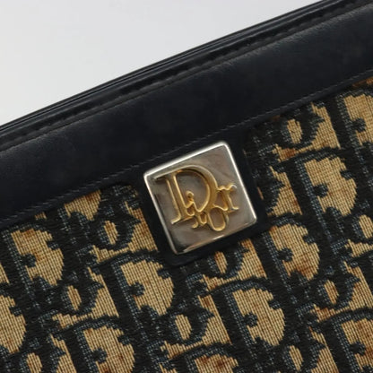 Christian Dior Vintage Trotter Canvas, Navy, Canvas, Shoulder Bag
