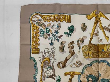 Hermes Carré 90 Silk multicolor, Multicolour, Silk, Scarf