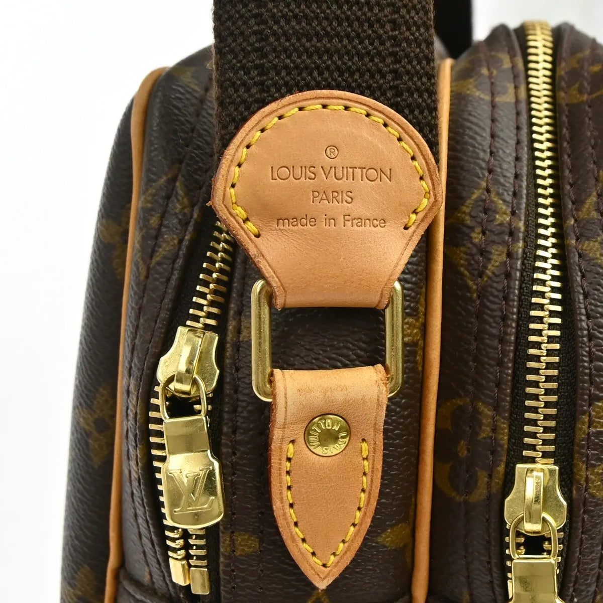 Louis Vuitton Reporter Monogram, Brown, Canvas, Shoulder Bag