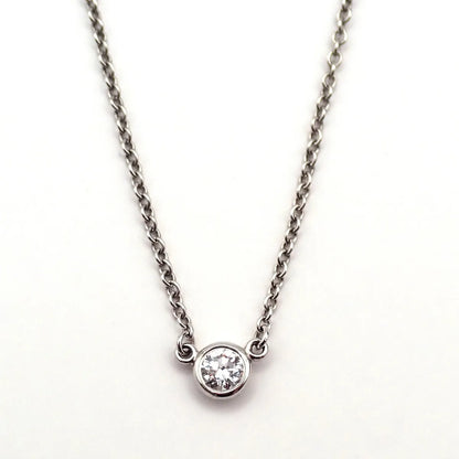 Tiffany & Co. Elsa Peretti Diamonds By The Yard Platinum with Diamond, Silver, Platinum, Jewelry
