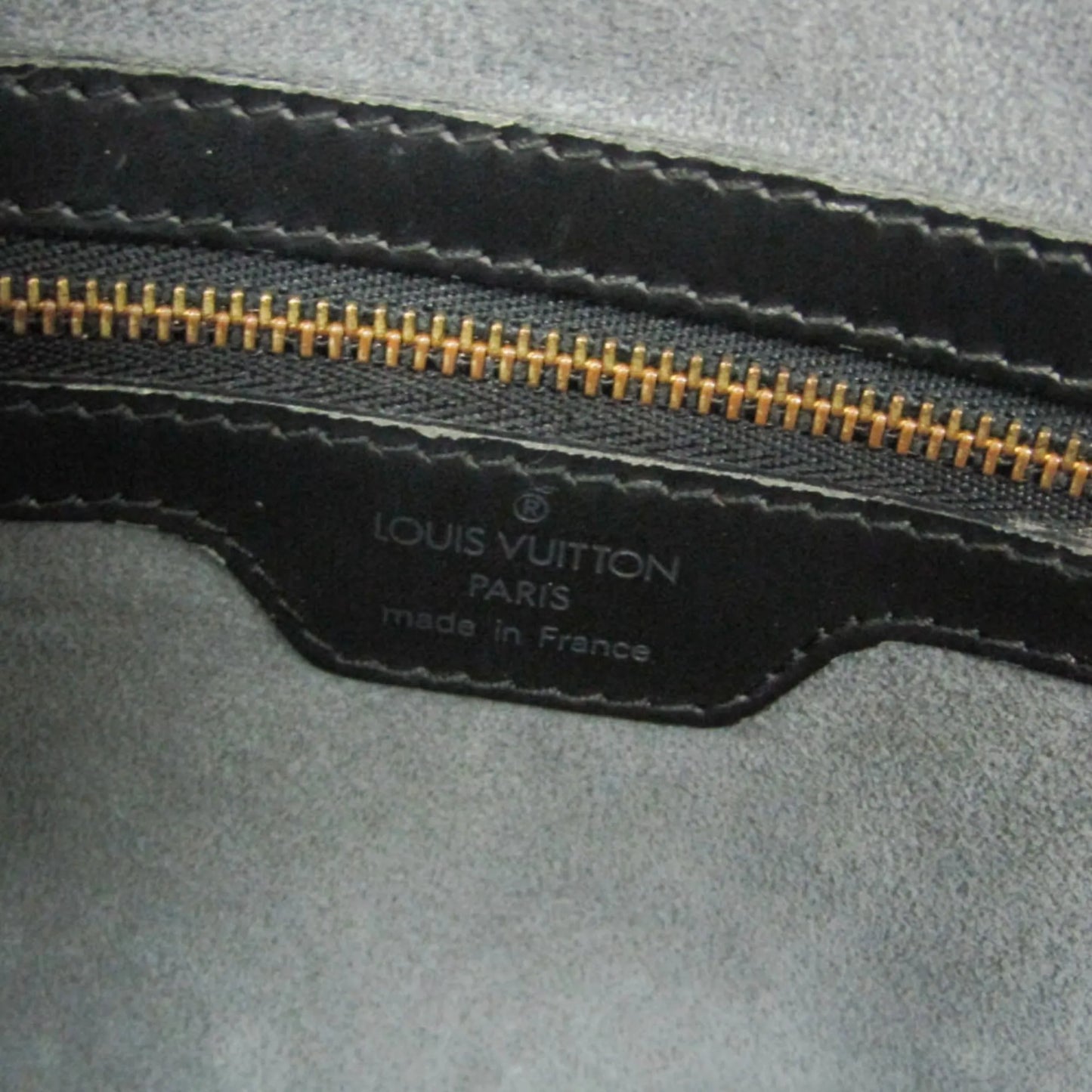 Louis Vuitton Lussac Epi Leather, Black, Leather, Shoulder Bag