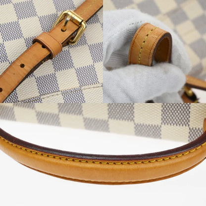 Louis Vuitton Croisette Damier, White, Canvas, Handbag