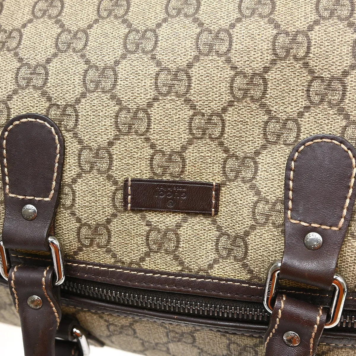 Gucci Joy Boston GG Canvas, Beige, PVC, Travel Bag