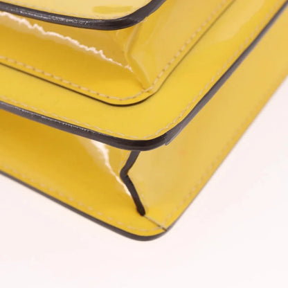 Louis Vuitton Monceau Vernis, Yellow, Patent Leather, Handbag