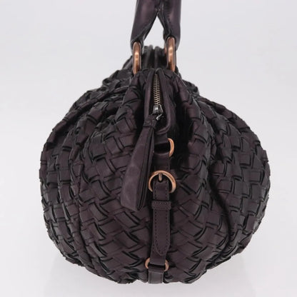 Miu Miu Hobo Woven Leather, Purple, Leather, Handbag