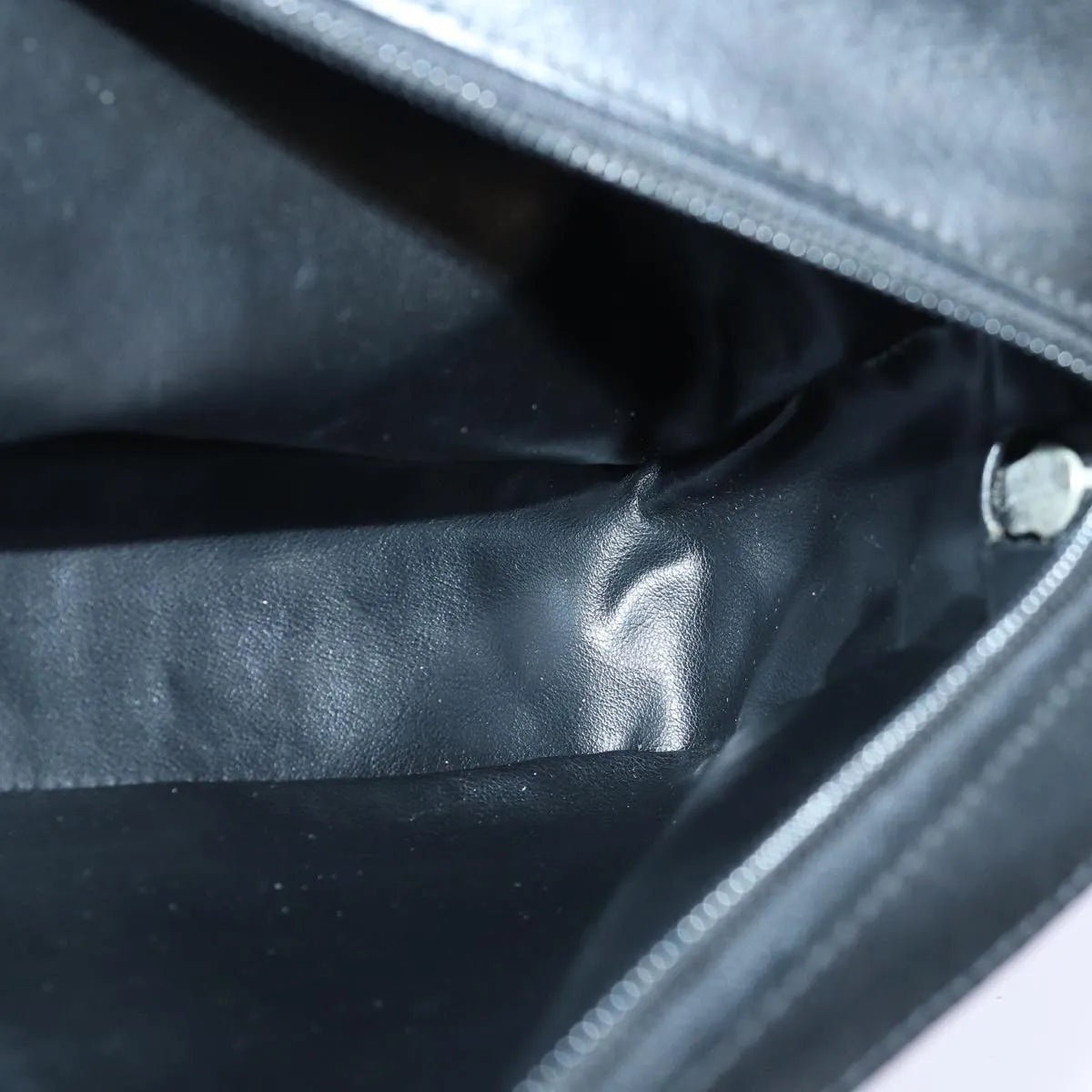 Versace Vintage Clutch Leather, Black, Leather, Clutch