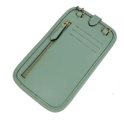 Fendi Smartphone Case leather, Green, Leather, Tech Accessory