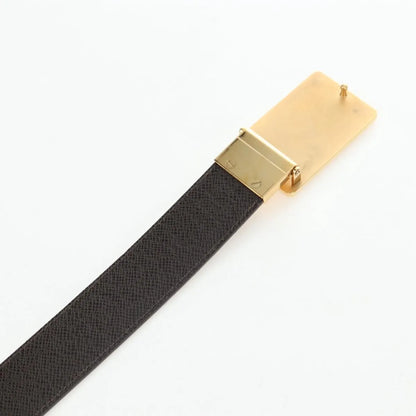 Louis Vuitton Inventeur Belt Damier Ebene, Brown, Canvas, Belt