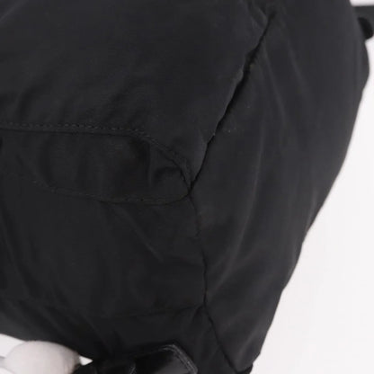 Prada Double Front Pocket Tessuto, Black, Nylon, Backpack
