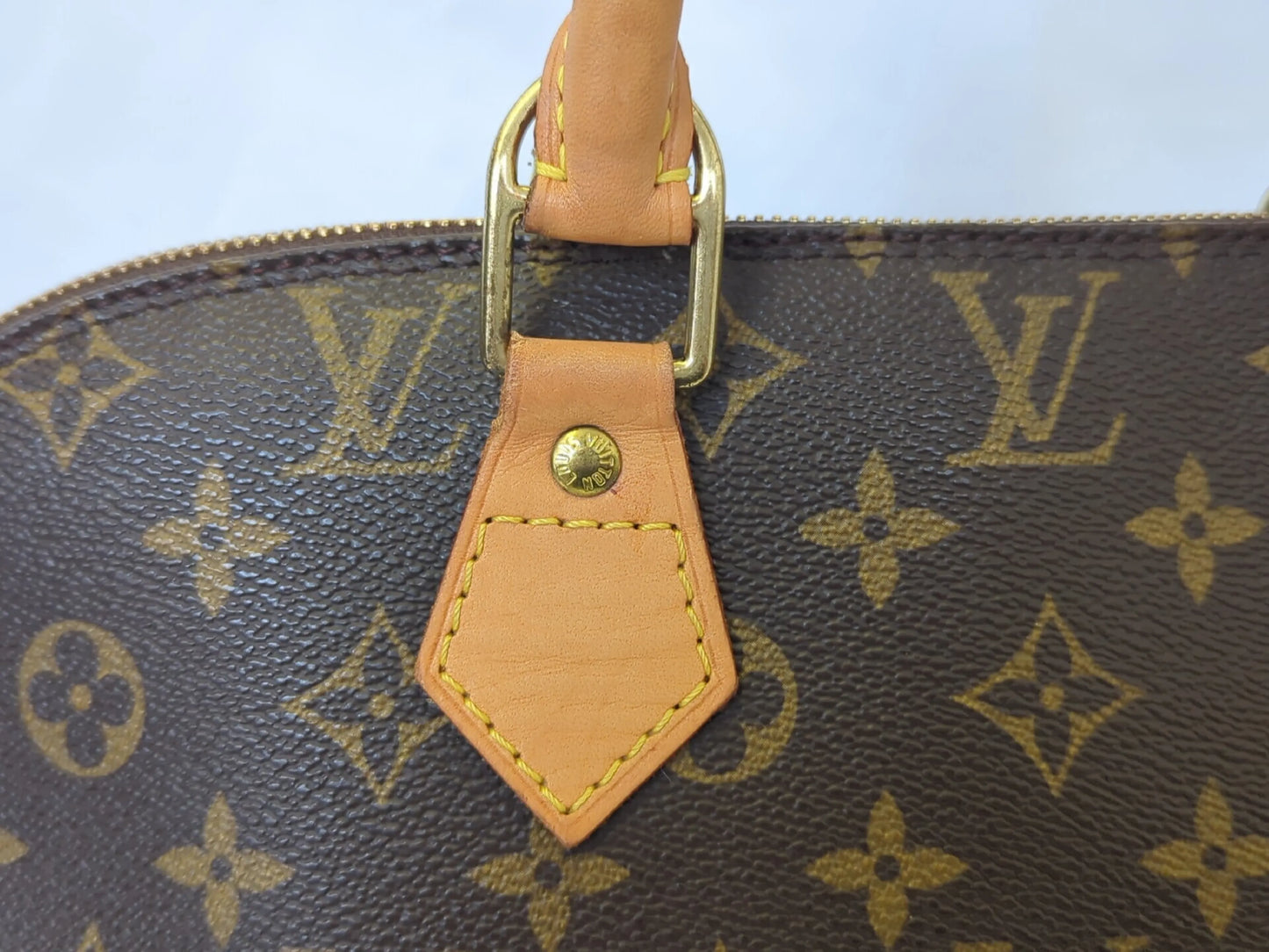 Louis Vuitton Alma Monogram, Brown, Canvas, Handbag