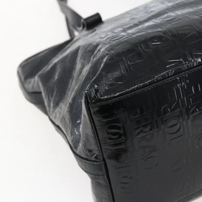 Salvatore Ferragamo Vintage Patent Leather, Black, Patent Leather, Tote Bag