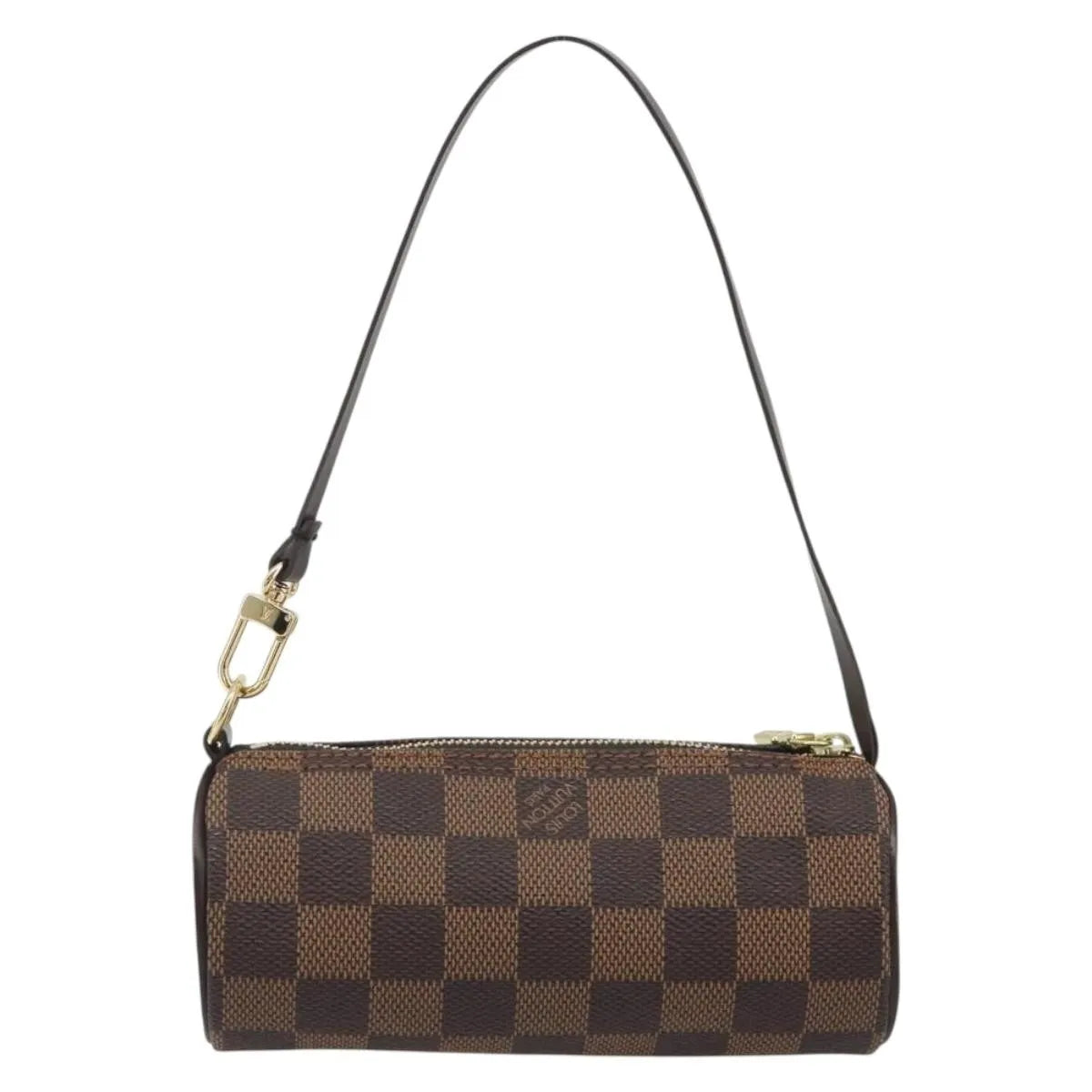 Louis Vuitton Papillon Pochette Damier Ebene, Brown, Canvas, Clutch